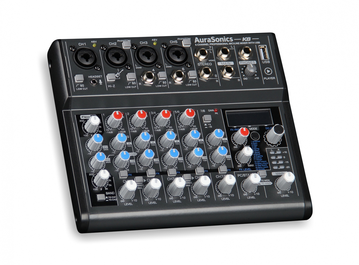 AuraSonics K8 компактный микшерный пульт в Алуште