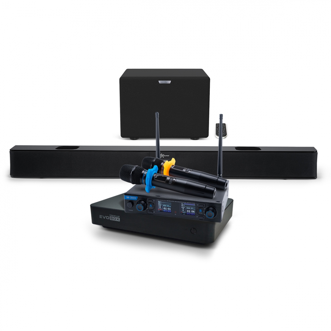 Hi-End караоке-система EVOBOX Premium + EvoSoundBar (саундбар с караоке) в Алуште