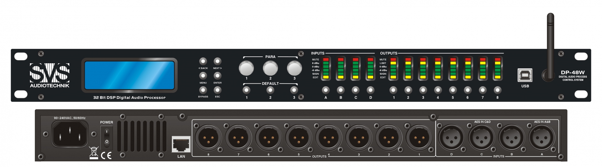SVS Audiotechnik DP-48W Цифровой процессор: 4 входа 8 выходов в Алуште