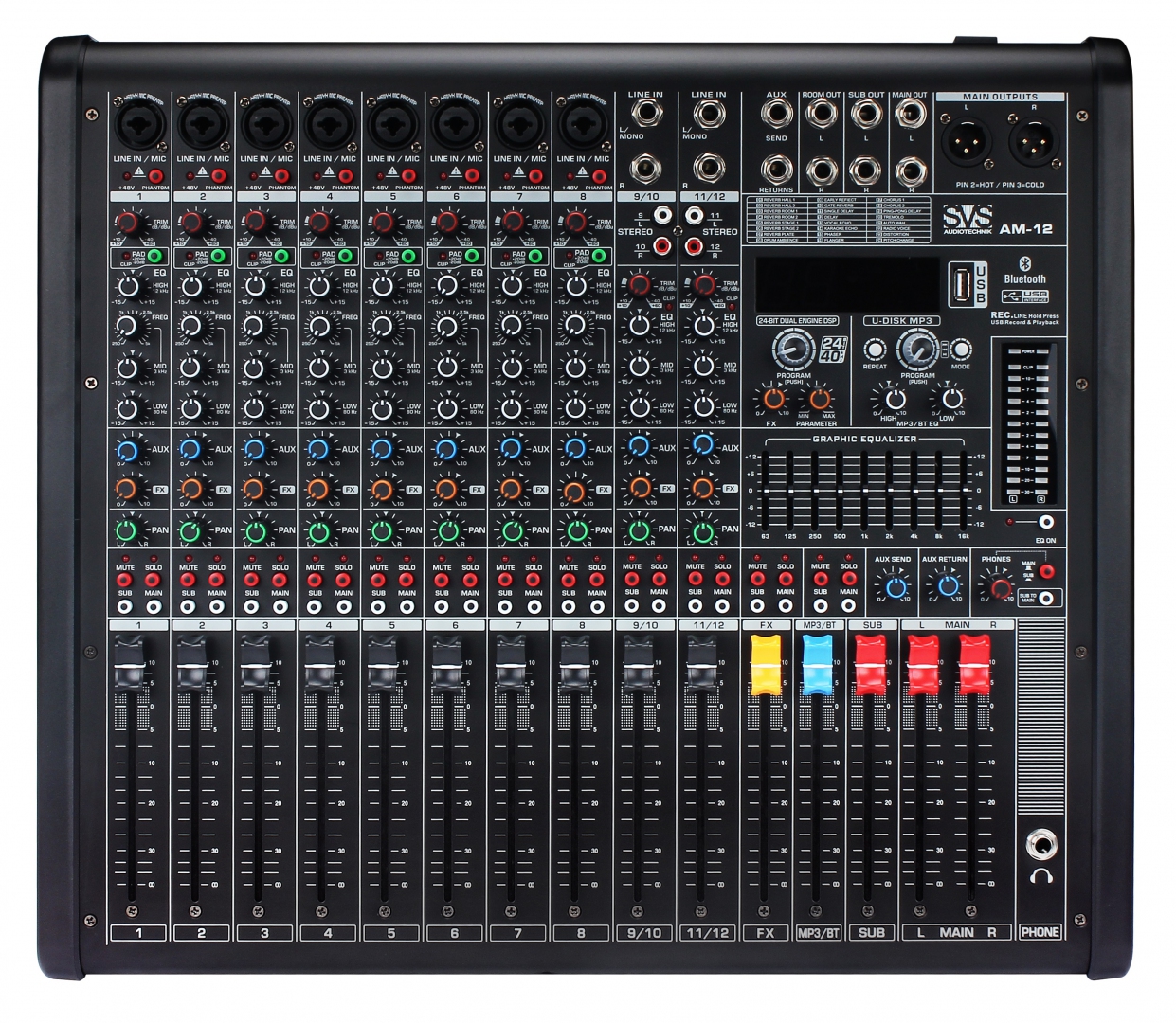 SVS Audiotechnik mixers AM-12 Микшерный пульт аналоговый, 12-канальный в Алуште