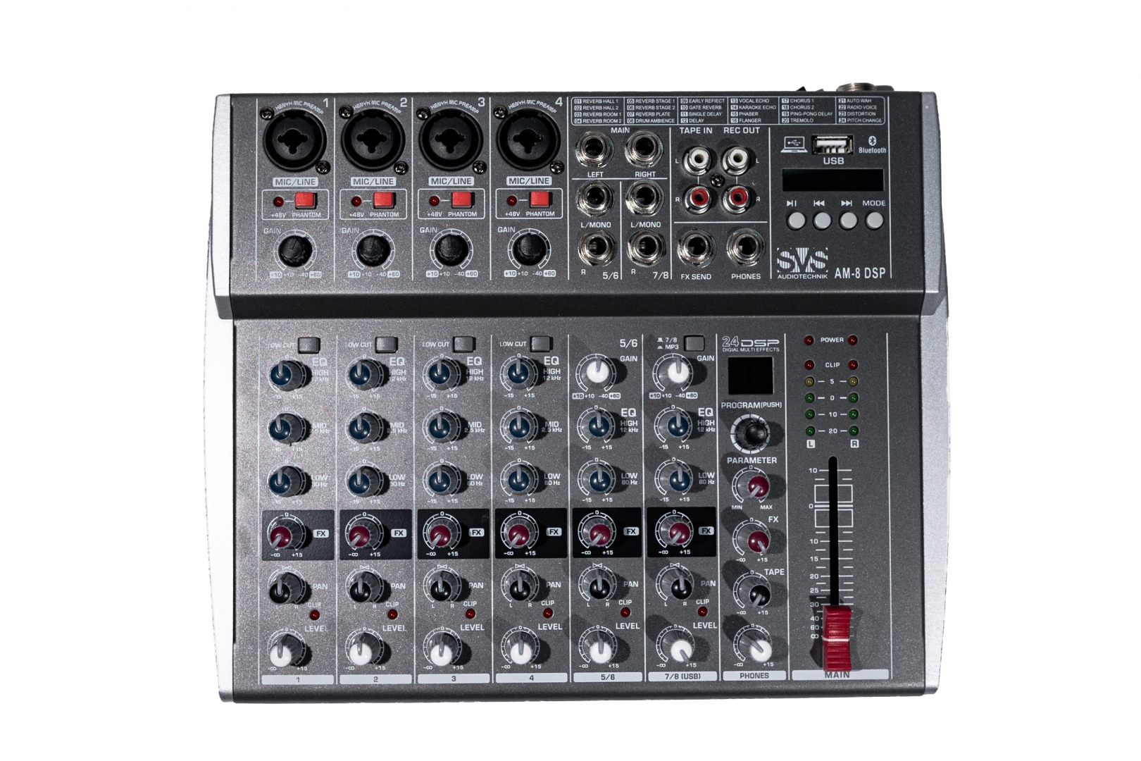SVS Audiotechnik mixers AM-8 DSP Микшерный пульт аналоговый, 8-канальный в Алуште